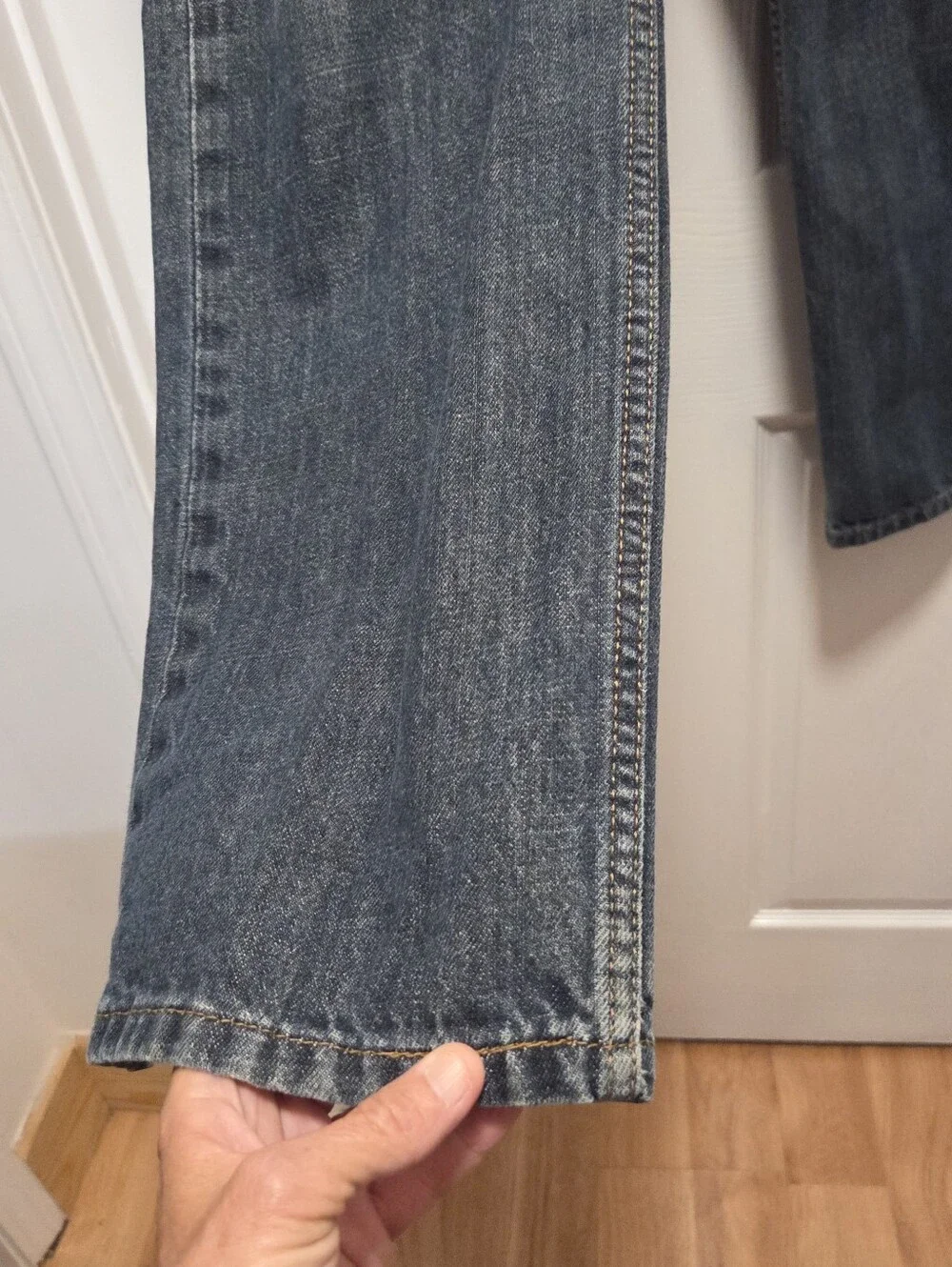 Levi's 514 Straight Leg Mens Jeans Size 34x30 Dark Indigo Denim